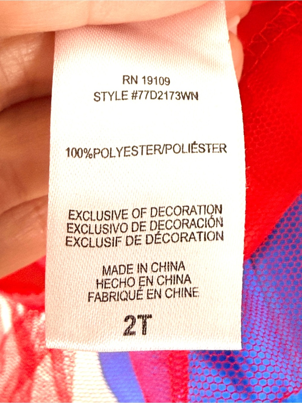 Wonder Woman Toddler Costume Dress Size 2T - Picture 5 of 5